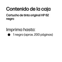foto de TINTA HP 62 NEGRA