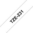 foto de CINTA BROTHER LAMINADA TZE-231(TZE231) BLANCA NEGRA