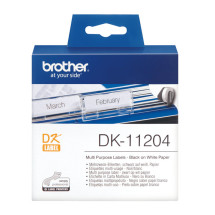 foto de ETIQUETAS BROTHER MÚLTIPLE USO 17MMX54MM, 400 UNIDADES DE PAPEL