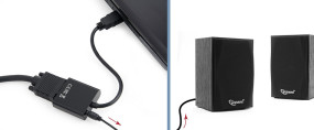 foto de ADAPTADOR GEMBIRD HDMI A VGA HEMBRA CON 3,5MM AUDIO 0,20M