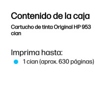 foto de TINTA HP 953 CIAN