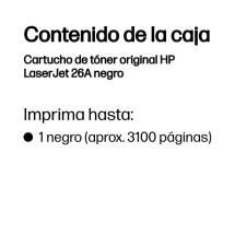 foto de TONER HP 26A NEGRO