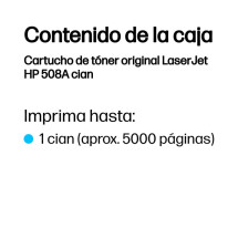 foto de TONER HP 508A CIAN 5000PAG