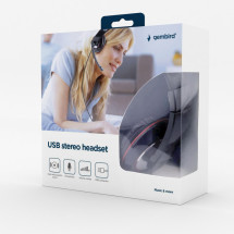 foto de AURICULAR GEMBIRD MHS-U-001 NEGRO MICROFONO ALAMBRICO USB