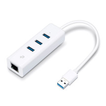 foto de ADAPTADOR TP-LINK USB 3,0 A ETHERNET GIGA CON 3 PORT USB 3.0
