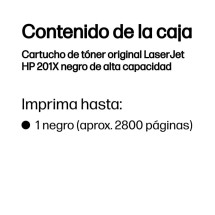 foto de TONER HP 201X NEGRO 2800PAG