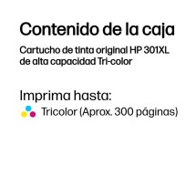 foto de TINTA HP 301XL TRICOLOR