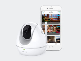 foto de CAMARA IP TP-LINK INTERIOR 720HD DIA/NOCHE ROTATIVO TARJETA SD