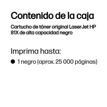 foto de TONER HP 81X NEGRO