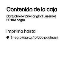 foto de TONER HP 81A NEGRO