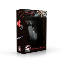 foto de RATON GAMING GEMBIRD USB NEGRO/ROJO
