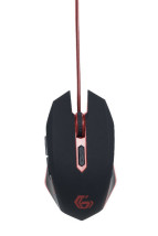 foto de RATON GAMING GEMBIRD USB NEGRO/ROJO