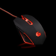 foto de RATON GAMING GEMBIRD USB NEGRO/ROJO