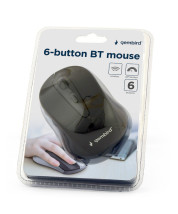 foto de RATON GEMBIRD OPTICO 1600 DPI NEGRO BLUETOOTH PILAS