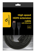 foto de CABLE HDMI GEMBIRD EXTENSION MACHO HEMBRA V2.0 ALTA VELOCIDAD CON ETHERNET 4,5M