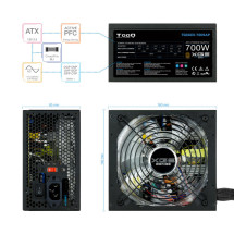 foto de FUENTE ALIMENTACION TOOQ XGEII 700W 80+BRONZE LED