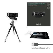 foto de WEBCAM LOGITECH C922 HD 1920X1080PX NEGRA