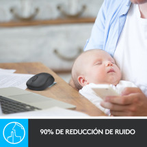 foto de RATON LOGITECH M220 SILENT NEGRO RF INALAMBRICO PILAS