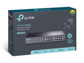 foto de SWITCH TP LINK TL-SG1016PE / EASY SMART 16x1G (8xPOE+), 110W