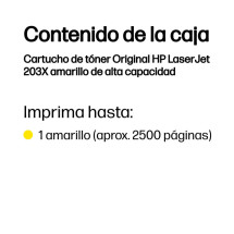 foto de TONER HP 203X AMARILLO