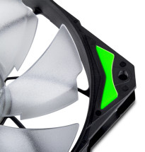 foto de VENTILADOR CAJA NOX HUMMER H-FAN LED 120MM NEGRO LED VERDE