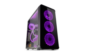foto de CAJA NOX HUMMER TGX ATX 2XUSB3.0 2XUSB2.0 NEGRO RGB