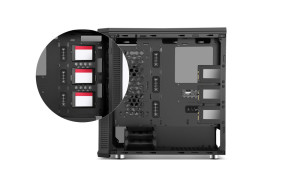 foto de CAJA NOX HUMMER TGX ATX 2XUSB3.0 2XUSB2.0 NEGRO RGB