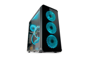 foto de CAJA NOX HUMMER TGX ATX 2XUSB3.0 2XUSB2.0 NEGRO RGB