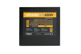 foto de FUENTE ALIMENTACION NOX URANO VX650 650W 80+ BRONZE ATX NEGRO