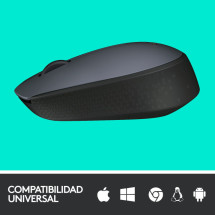 foto de RATON LOGITECH M170 NEGRO GRIS RF INALAMBRICO PILAS