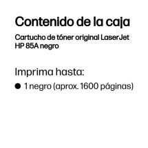 foto de TONER HP 85A NEGRO 1600PAG