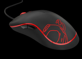 foto de RATON OZONE NEON M10 OPTICAL 3050 2000 DPIS ROJO