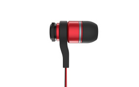 foto de AURICULAR GAMING OZONE TRIFX ROJO NEGRO MICROFONO ALAMBRICO