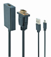 foto de CABLE ADAPTADOR GEMBIRD VGA MACHO A HDMI HEMBRA 0,15M CON AUDIO 3,5MM