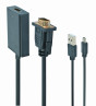 foto de CABLE ADAPTADOR GEMBIRD VGA MACHO A HDMI HEMBRA 0,15M CON AUDIO 3,5MM
