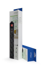 foto de REGLETA GEMBIRD 5 TOMAS PROTECCION ANTIPICOS NEGRO 3M