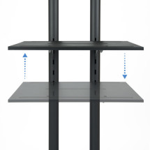 foto de SOPORTE SUELO TV TOOQ FS1470M-B NEGRO