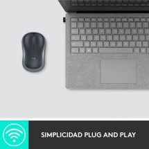 foto de RATON LOGITECH M185 NEGRO GRIS RF INALAMBRICO PILAS