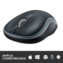 foto de RATON LOGITECH M185 NEGRO GRIS RF INALAMBRICO PILAS