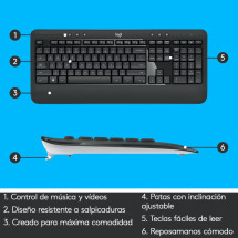 foto de Logitech MK540 Advanced teclado Rat?n incluido Universal RF inal?mbrico QWERTY Espa?ol Negro