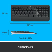 foto de Logitech MK540 Advanced teclado Rat?n incluido Universal RF inal?mbrico QWERTY Espa?ol Negro