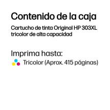 foto de TINTA HP 303XL TRICOLOR