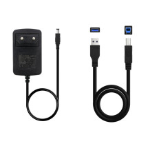 foto de DOCK TOOQ TQDS-802B 2xSATA 2,5/3,5 USB 3.0, CLONE OTB NEGRO