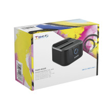 foto de DOCK TOOQ TQDS-802B 2xSATA 2,5/3,5 USB 3.0, CLONE OTB NEGRO