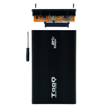 foto de CARCASA HDD TOOQ TQE-2524B 2,5 9,5 MM SATA USB 3.0 NEGRA