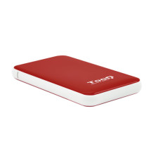 foto de CARCASA HDD TQE-2528R 2,5 9,5 MM SATA USB 3.1 GEN1 ROJA