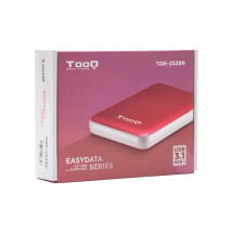 foto de CARCASA HDD TQE-2528R 2,5 9,5 MM SATA USB 3.1 GEN1 ROJA