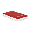 foto de CARCASA HDD TQE-2528R 2,5 9,5 MM SATA USB 3.1 GEN1 ROJA
