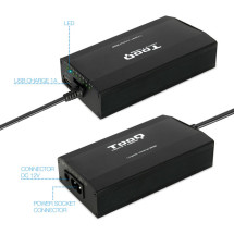 foto de CARGADOR PORTATIL UNIVERSAL TQLC-100BS01M 100W  1xUSB