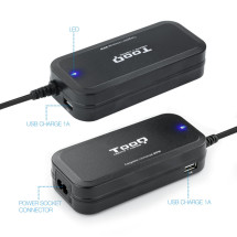 foto de CARGADOR AUTOMATICO UNIVERSAL TOOQ TQLC-90BS02AT 90W 2XUSB 12 CONECTORES